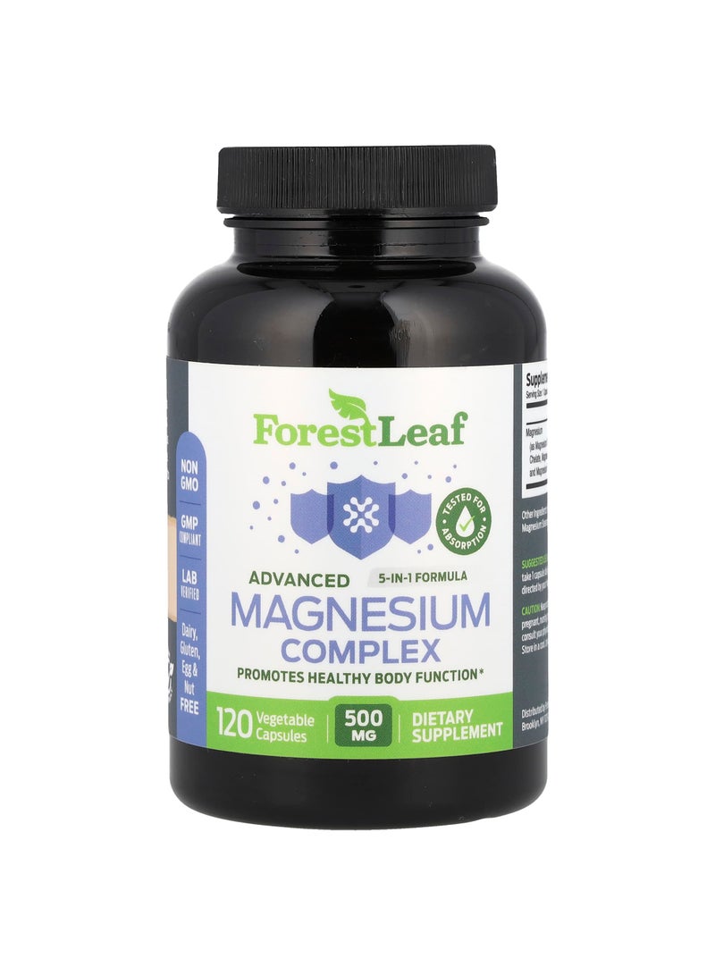 Advanced Magnesium Complex , 500 mg , 120 Vegetable Capsules