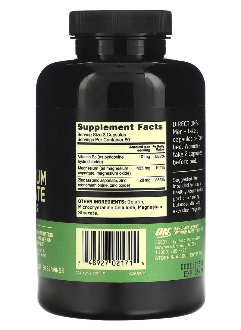 Acure - Zinc Magnesium Aspartate, 180 Capsules - Image 1