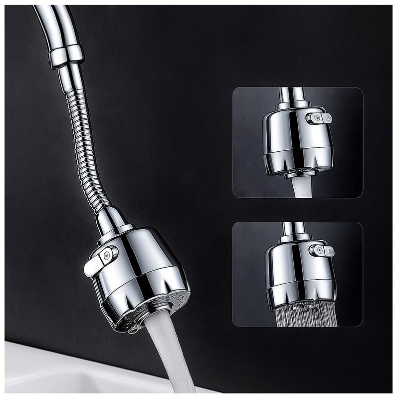 CLINTON ملحق صنبور لمغسلة المطبخ | 2 وضعيات تدفق | موسع صنبور مرن للصنابير | هوائيات لصنبور الماء | توفير يصل إلى 50% من الماء - Image 1