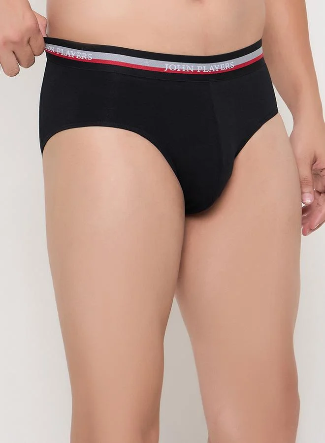 John Players John Player Pack of 2 - Solid Briefs with Elastic Waistband