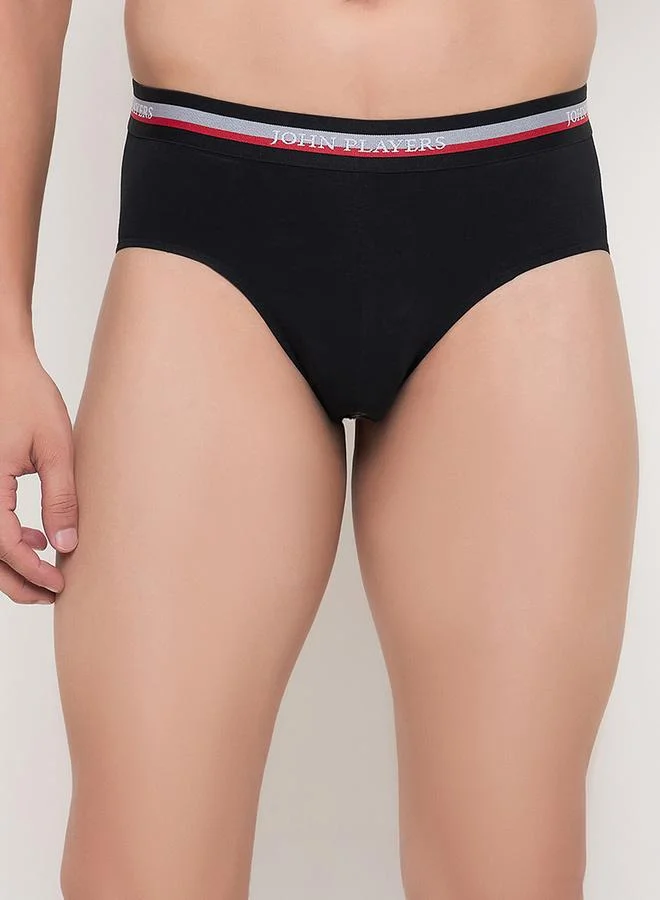 John Players John Player Pack of 2 - Solid Briefs with Elastic Waistband