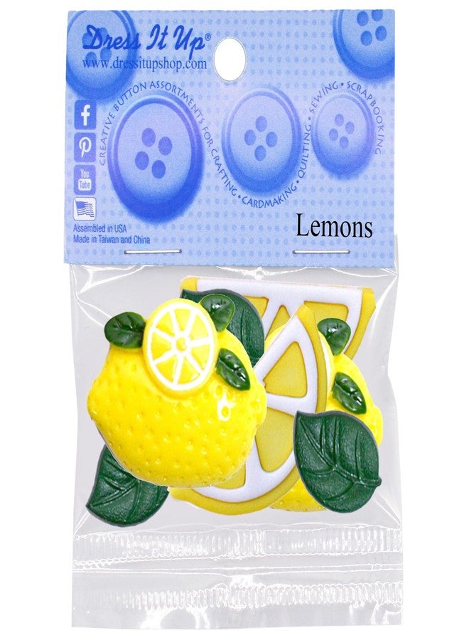 Dress It Up Lemons - Buttons & Embellishments by Dress it Up
