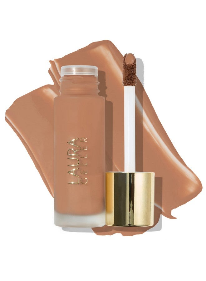 LAURA GELLER NEW YORK Laura Geller Double Take Liquid Foundation ; Medium To Full Coverage, Natural Matte Finish, Tan - Image 1