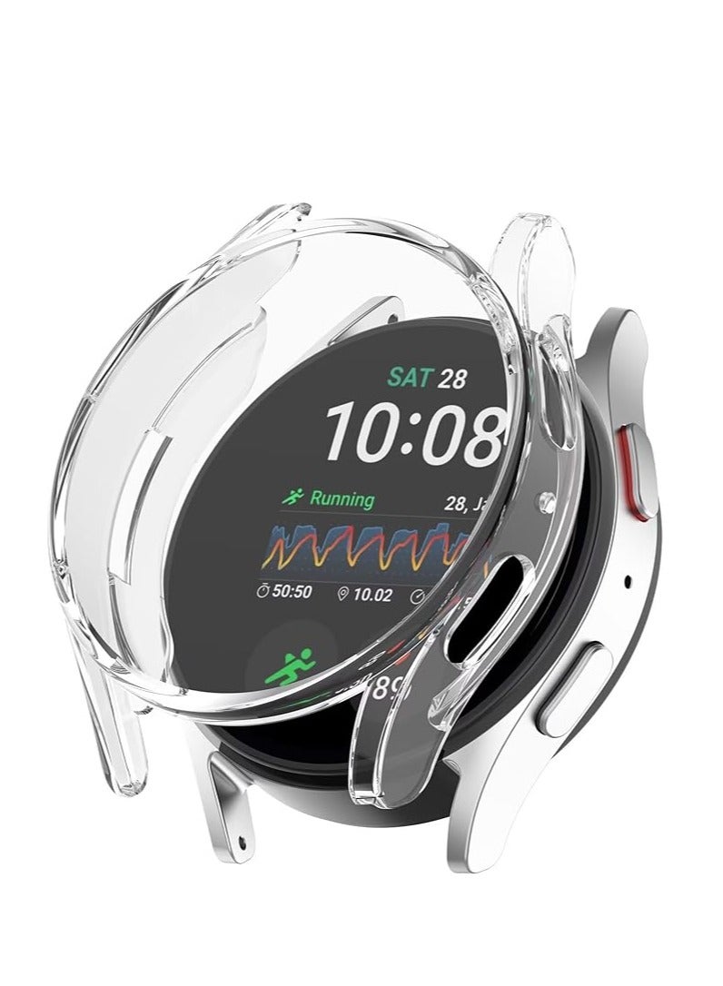 غطاء شاشة Samsung Galaxy Watch 7 - 2024 مقاس 44 مم، مصنوع من مادة TPU المقاومة للخدش، شفاف - Image 1