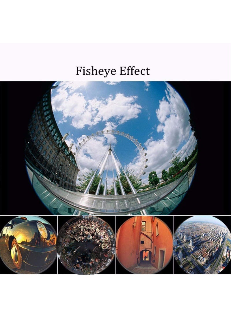 3 in 1 Universal Cell Phone Camera Lens Kit 180 degree Fish Eye Lens/0.67X Wide Angle Lens/25X Macro Lens/Lens Clip  - Image 5