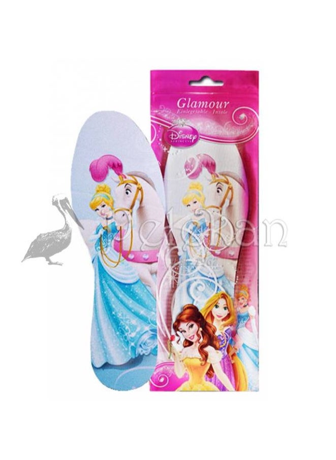 Fun Disney Princess Comfort Insole For Kids Cut Size 22-38  - Image 1