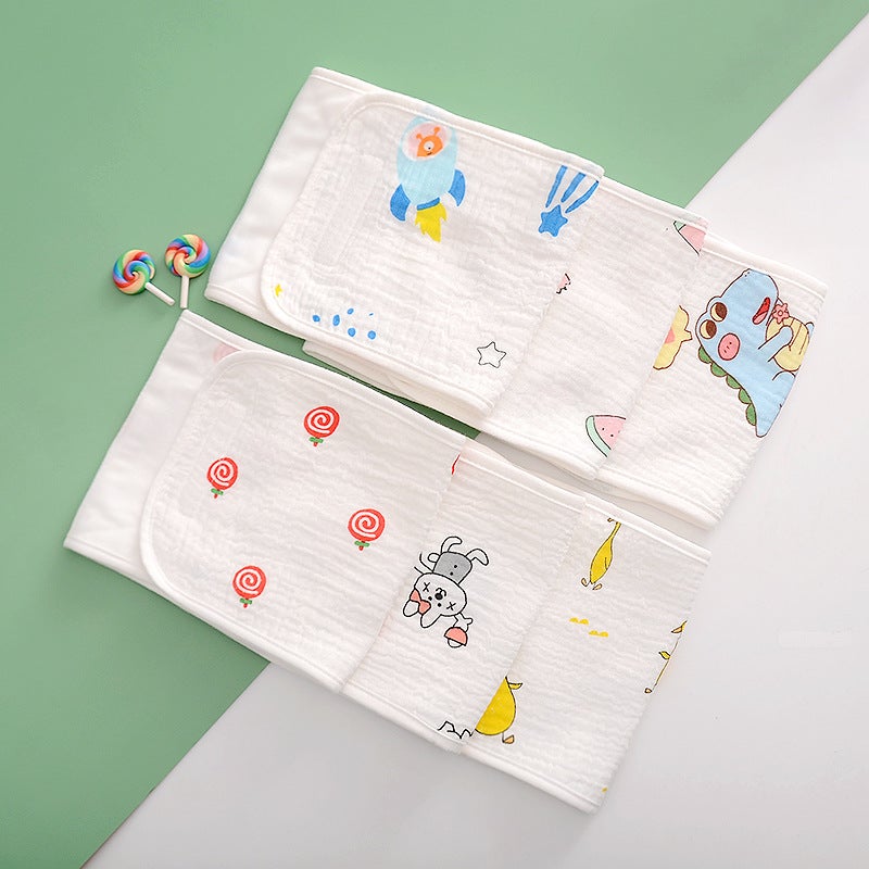 Summer Baby Belly Care Baby Cartoon Printed Thin Belly Care Newborn Belly Care Belly Care - Image 5