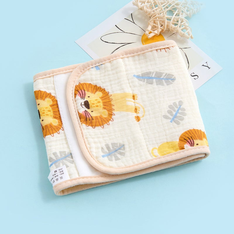 Summer Baby Belly Care Baby Cartoon Printed Thin Belly Care Newborn Belly Care Belly Care - Image 1
