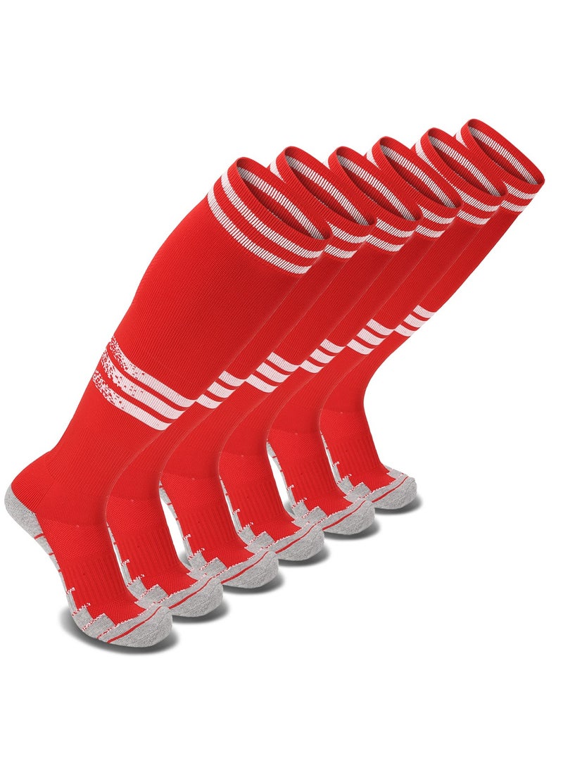 SKY WING Mens Baseball Socks Football Softball Knee High Sock Unisex Athletic Soccer Socks  1/2/3/4 Pairs for Youth Adult  Men and Women - Image 1