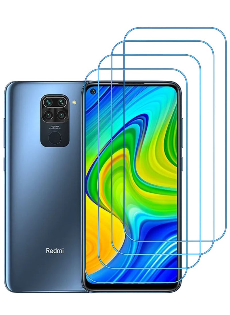 ACLIX 4 Pieces Antistatic ESD Dustproof Premium Quality High Definition Clear Tempered Glass Screen Protector Designed For Xiaomi Redmi Note 9 - Image 1
