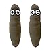 Deermon 2 Pack Novelty Sensory Poo Shape Stress Relief Stretchy Fidget Toy Brown Fool Tricky Prank Poop Joke Autism Toys Party Favors for Kids and Adults - Image 2