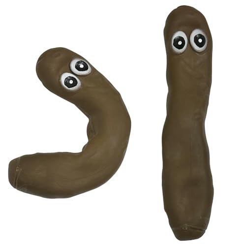 Deermon 2 Pack Novelty Sensory Poo Shape Stress Relief Stretchy Fidget Toy Brown Fool Tricky Prank Poop Joke Autism Toys Party Favors for Kids and Adults - Image 5