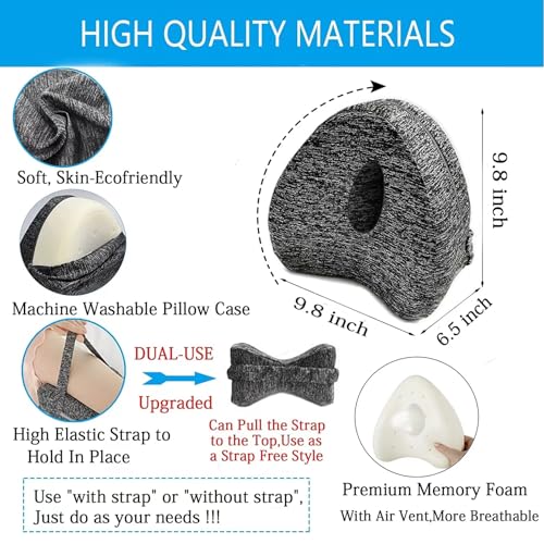 Vertdens Leg Pillow, Knee Pillow for Side Sleepers, Leg Pillows for Sleeping, Knee Cushion for Sleeping,Suitable for Relieving Leg, Back, Knee Pain - Image 4