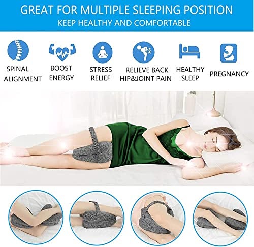 Vertdens Leg Pillow, Knee Pillow for Side Sleepers, Leg Pillows for Sleeping, Knee Cushion for Sleeping,Suitable for Relieving Leg, Back, Knee Pain - Image 5
