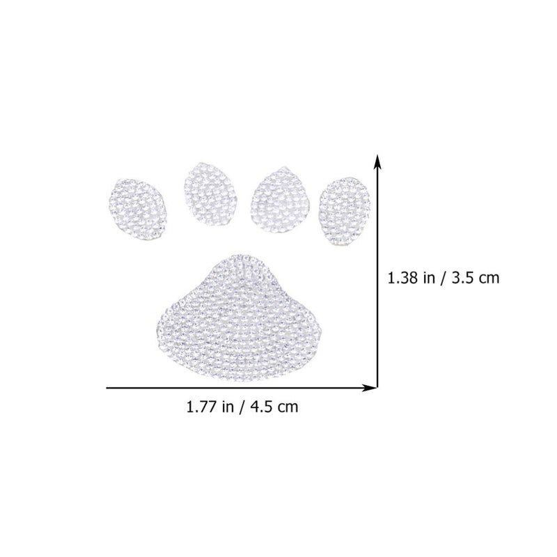 Footprint Rhinestone Stickers Self Adhesive Bling Decals for Clothes Bags Hats - Image 5