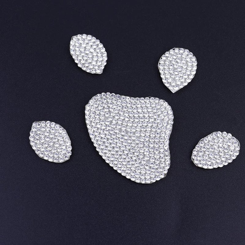 Footprint Rhinestone Stickers Self Adhesive Bling Decals for Clothes Bags Hats - Image 4