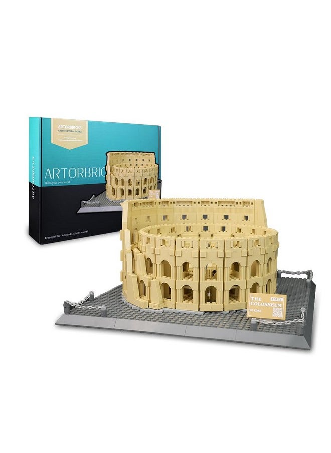 ARTORBRICKS ArtorBricks Architectural The Roman Colosseum Building Large Collection Building Set Model Kit and Gift for Adults(1758Pieces)  - Image 1