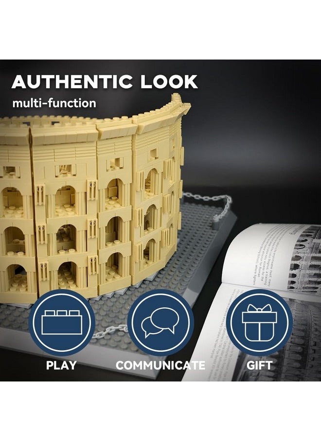 ARTORBRICKS ArtorBricks Architectural The Roman Colosseum Building Large Collection Building Set Model Kit and Gift for Adults(1758Pieces)  - Image 3