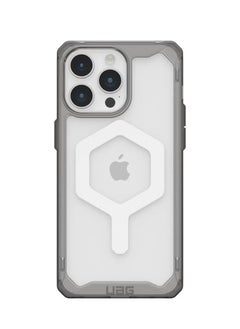 UAG Case Compatible with iPhone 15 Pro Max Case Plyo Ash/White Built-in Magnet Compatible with MagSafe Charging Rugged Anti-Yellowing Transparent Clear Protective Cover  - Image 3
