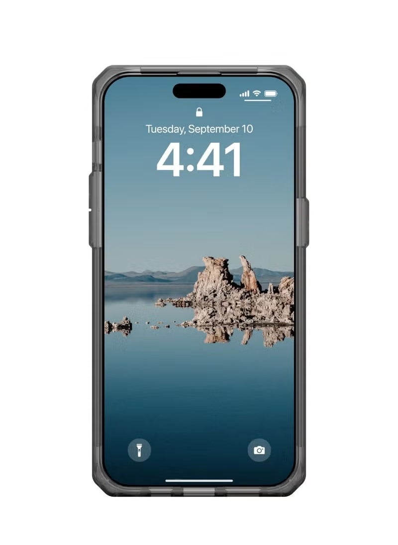 UAG - Case Compatible with iPhone 15 Pro Max Case Plyo Ash/White Built-in Magnet Compatible with MagSafe Charging Rugged Anti-Yellowing Transparent Clear Protective Cover - Image 1