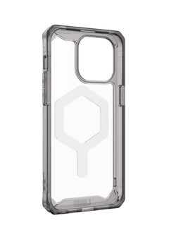 UAG Case Compatible with iPhone 15 Pro Max Case Plyo Ash/White Built-in Magnet Compatible with MagSafe Charging Rugged Anti-Yellowing Transparent Clear Protective Cover  - Image 5