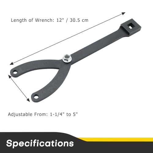 Acymner Variable Pin Spanner Wrench | 15PCS Adjustable Cylinder Spanner Wrench Set,1/2" Drive Ratchet Fan Clutch Pully Holder Wrench Tool Kit for Cars, Motorcycles - Image 3