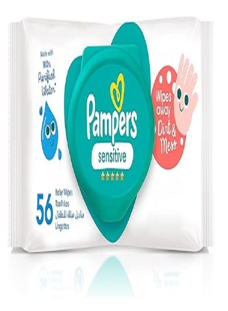Pampers PAMPERS WIPES SENSETIVE 56 PIECES