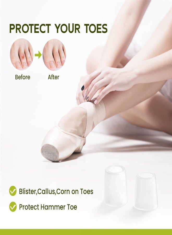 Bukihome Silicone Toe Protectors – Silicone Open Pinky Toe Sleeves for Hammer Toes, Corns, Calluses, Blisters – Soft Gel Protector Toe Cushions for Pain Relief - 24 Count - Image 5
