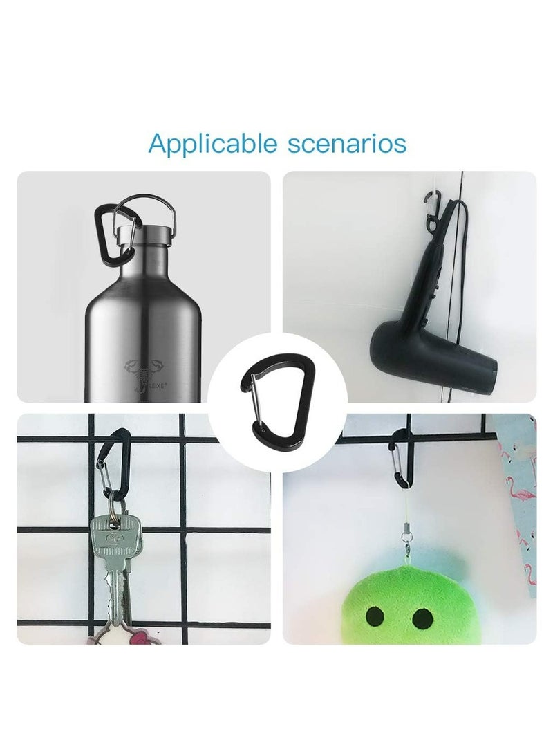 Loquat 10PCS Carabiner Clips Keychain Clips Mini Carabiner Hook Connector for Camping, Fishing, Hiking or Travel - Image 3