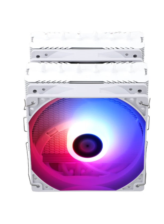 Thermalright مبرد هواء ثيرمالرايت بييرليس أسيassin 120 Se أبيض Argb مزدوج البرج مع 6 أنابيب حرارية، Pa120 Se أبيض Argb - Image 3