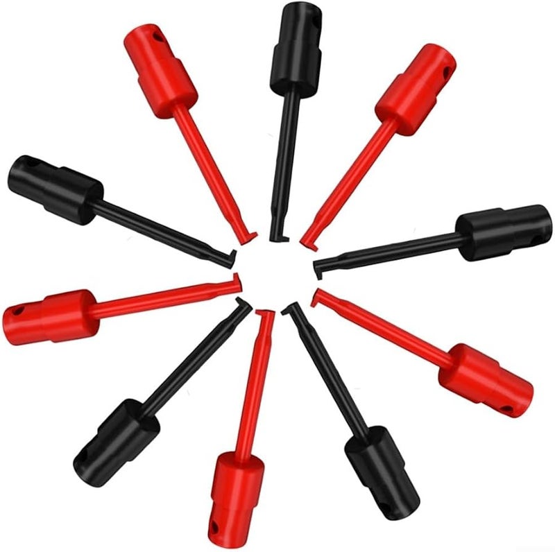 Brand Name 10PCS Mini SMD IC Test Hook Clips Grabber Probes Red Black ABS Case - Image 5