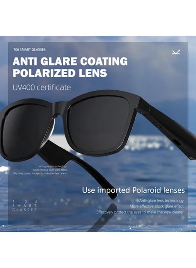 T06 AI Smart Glasses, Smart Sunglasses, waterproof, Bluetooth glasses with music and calling  - Image 4