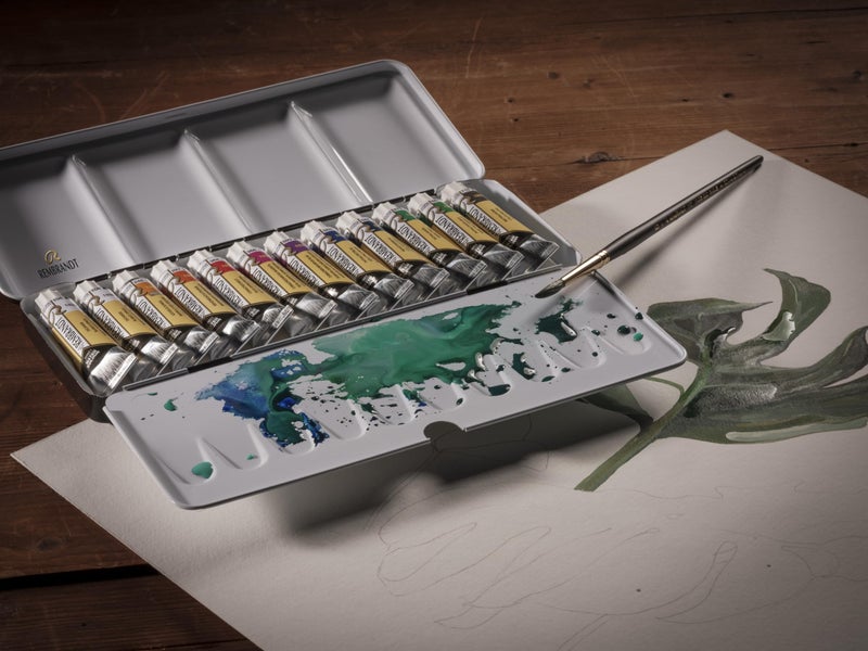REMBRANDT Watercolour Metal tin Set Opaque White Mixing Colour Selection | 12 x 10 ml Tubes - Image 5