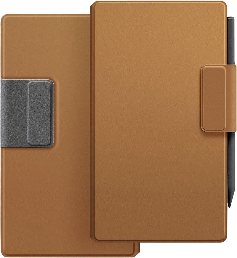 Ayotu Case for Remarkable Paper Pro Move, Premium Leather Folio with Pen Holder Fold into the Back, Auto Wake/Sleep,Microfiber Lining,Flip Design,Strong Magnet(Leathers Brown) - Image 1