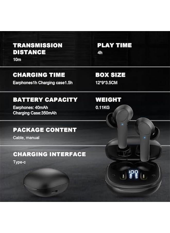 Responsive Translation Earbuds, Language Translation Earbuds, 144 Languages & Accents Two-Way Translator Pods Real Time,Break The Language Barrier (White)