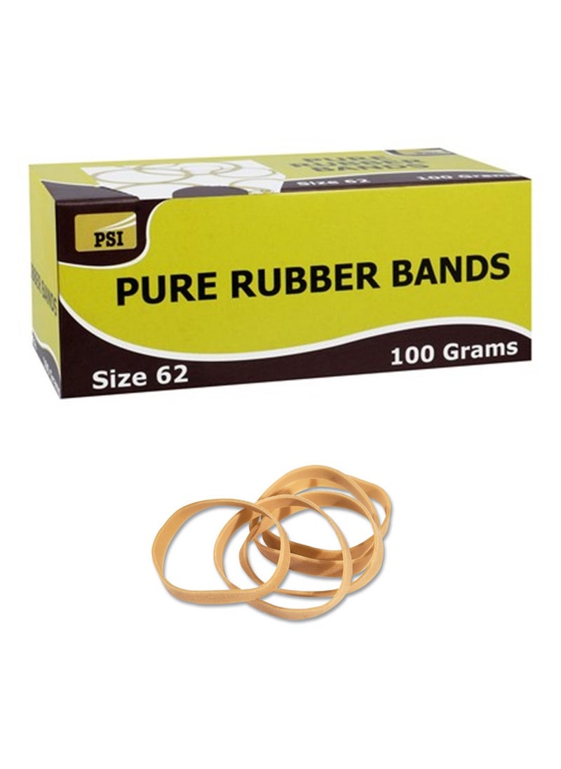 Psi - 100gm Heavy Duty Rubber Band 62 Size - Image 1