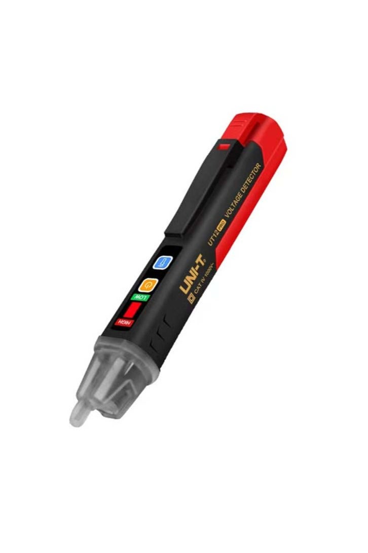 UniT AC Voltage Detector UT12D, AC voltage Low: 24V~1000V High: 90V~1000V, Frequency: 50Hz/60Hz, Audible (buzzer) and Visual (LED) Indication - Image 1
