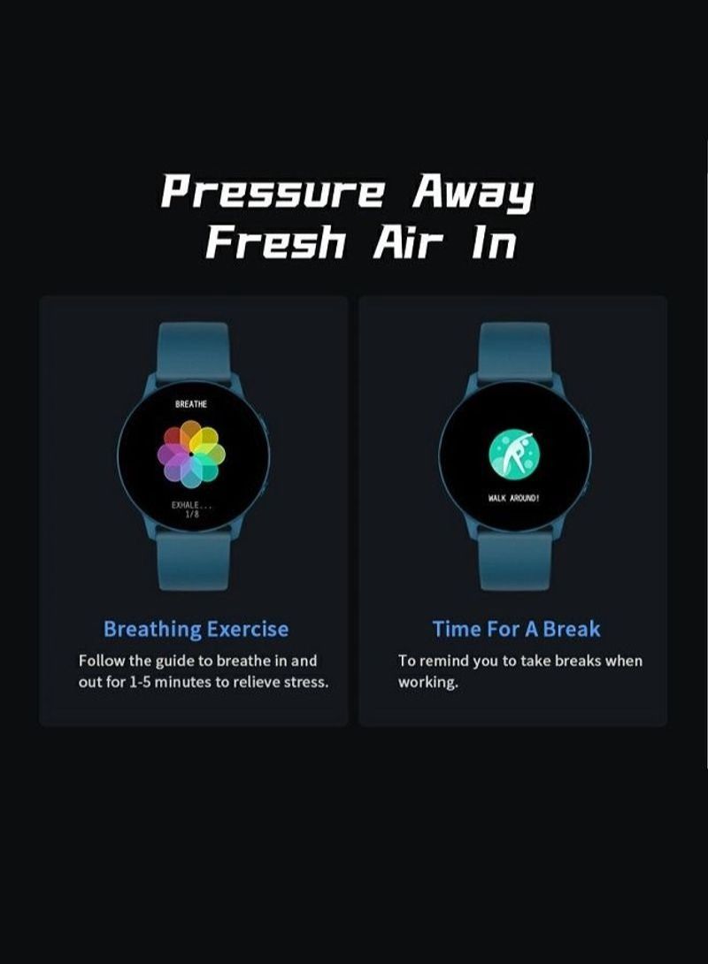 NIBEMINENT Fitness Tracker with Heart Rate Monitor Sleep Tracker IP68 Blue - Image 3