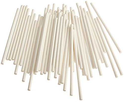 Cake Pop Sticks 8 Paper Sticks for Cake Pops Lollipops Candy Apples 100Pack Bake Shop Supply