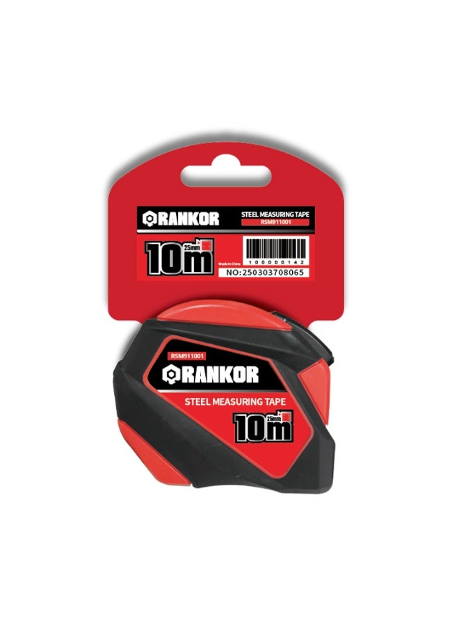 Rankor Advanced measuring tape / RSM911001,10m x 25mm ,Ideal for Construction and DIY Projects - Image 1