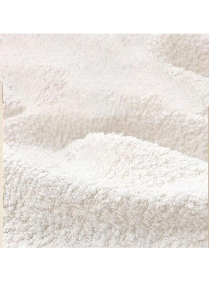 JOMILA Single Seater Sofa Armchair, Lazy Susan, Sun Chair for Living Room, Bedroom, Apartment, Balcony, Washable, Small (White) - Image 3