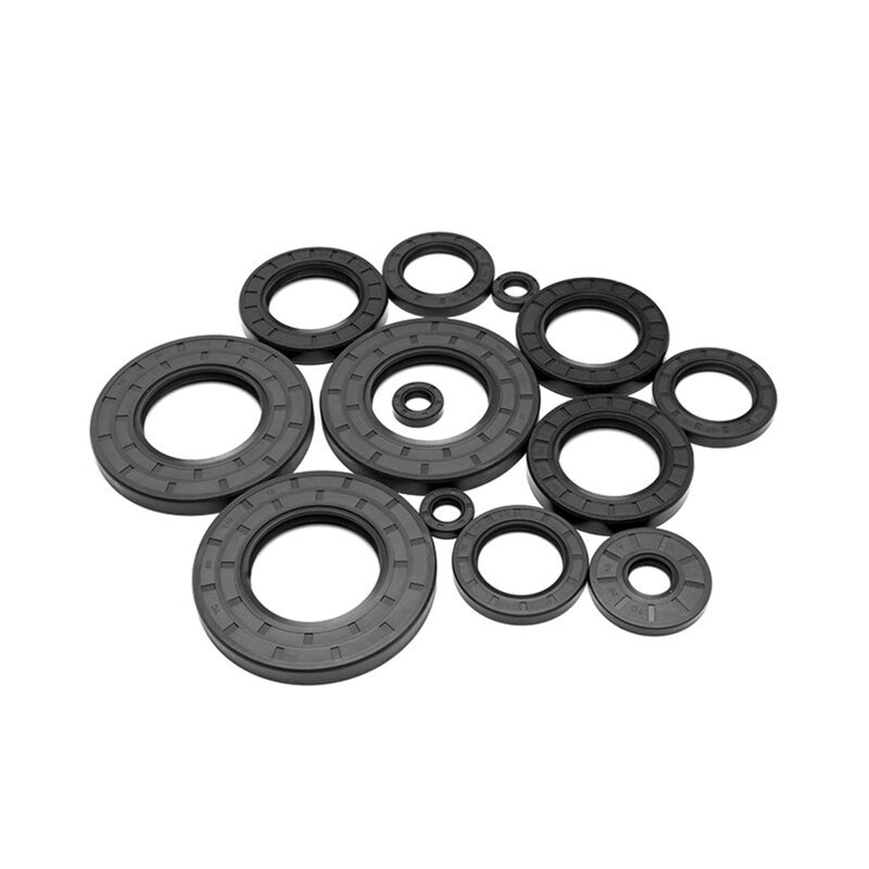 NBR Double Lip Skeleton Oil Seal Ring Set 13x21x5mm TC FB TG4 - Image 4