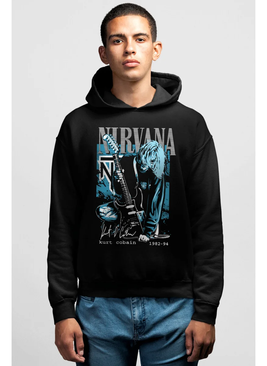 Rock&Roll Teen Wolf Black Hooded Men's Sweatshirt