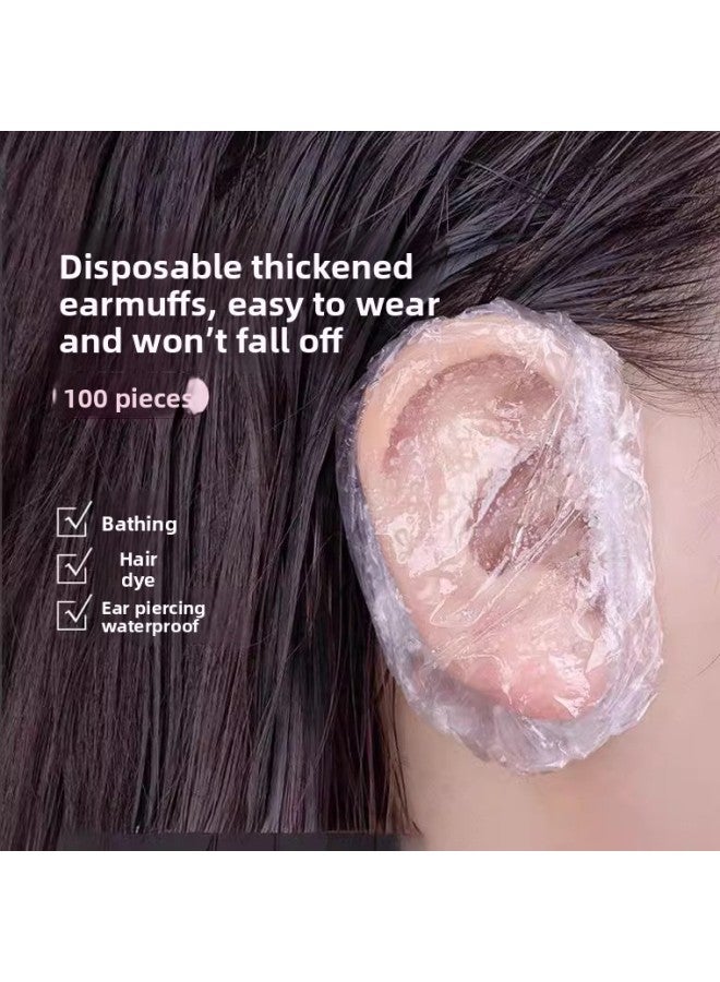 Ear Cover - Disposable Waterproof Earmuffs - White, Disposable Waterproof, 10pcs Pack - Hair Salon, Beauty Supply, Wholesale - Image 2