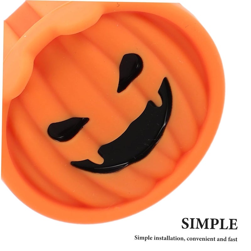 Orange Pumpkin Silicone Outlet Covers Child Safety Protectors Shock Debris Prevention Home Use - Image 4