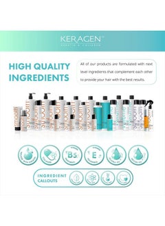 KERAGEN Keragen - Brazilian Keratin Smoothing Treatment, Blowout Straightening System for Dry and Damaged Hair, Formaldehyde Free, 32 Oz - Eliminate Curls and Frizz, Fine to Medium Hair  - Image 4