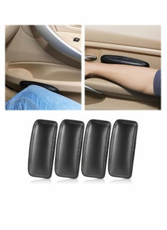Y&D Car Knee Pad Leg Center Console Elbow Cushion Automotive Leather Universal Soft (4 Black)  - Image 1
