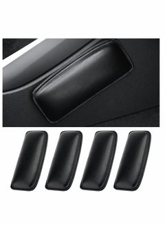 Y&D Car Knee Pad Leg Center Console Elbow Cushion Automotive Leather Universal Soft (4 Black)  - Image 2