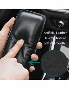 Y&D Car Knee Pad Leg Center Console Elbow Cushion Automotive Leather Universal Soft (4 Black)  - Image 4