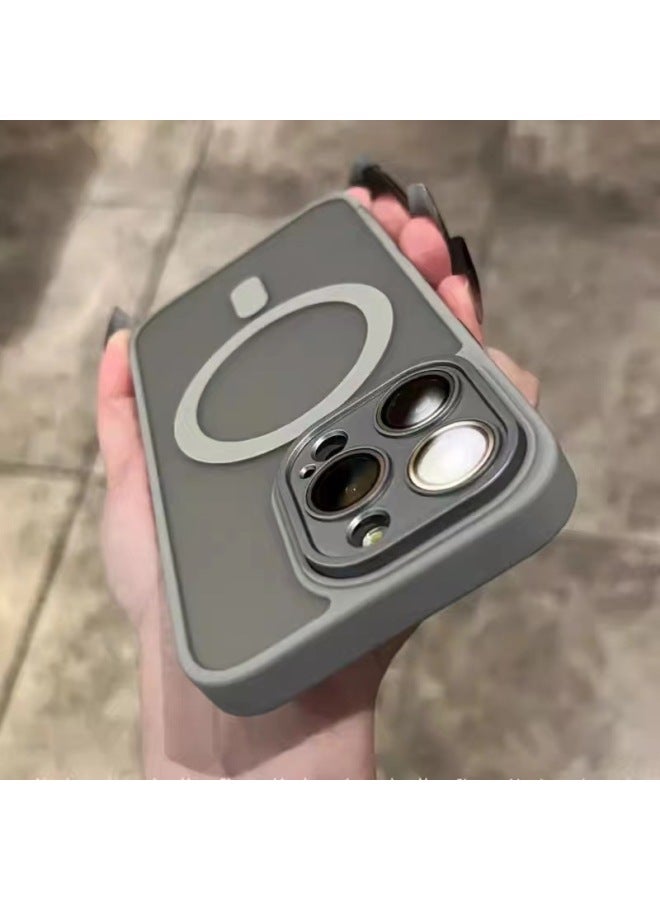 Gold Shield Fine Hole Lens Protection Mirror For IPhone16 Skin Sense Apple 14Promax Magnetic Mobile Phone Case-color:Light Green -Applicable Models:iPhone16PRO MAX